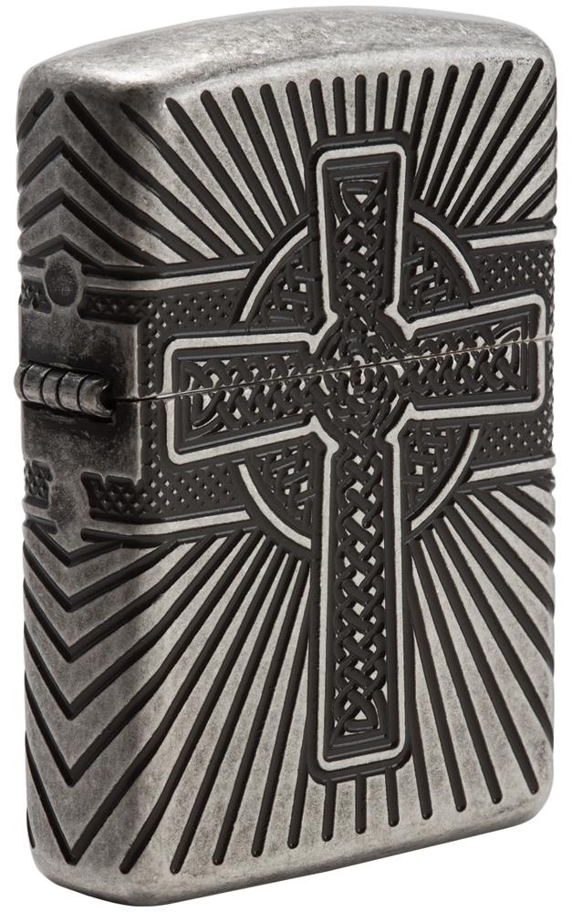 Zippo Armor Celtic Cross Design Zippo